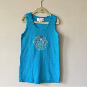 Boutique style young girls tank top.